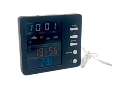 Y-1907 w RF Meteorological clock