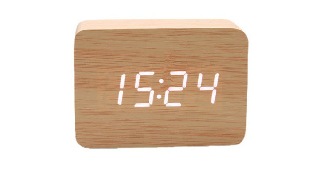 Y-1912 Wooden alarm clock