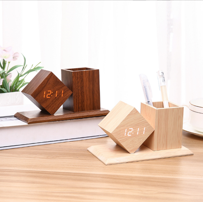 Y-BT002 Wooden alarm clock