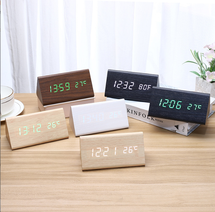 Y-1915SJ Wooden alarm clock