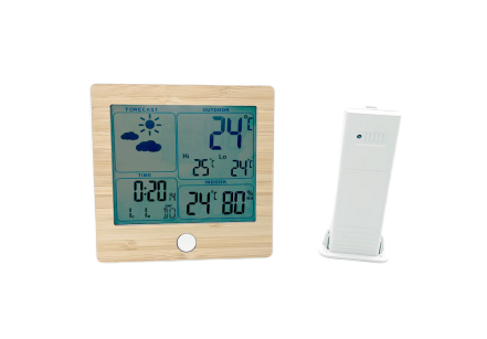 Y-623 RF Bamboo alarm clock