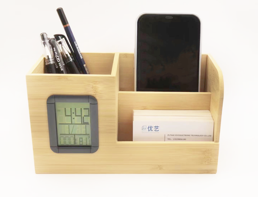 Y-BT007 Bamboo alarm clock