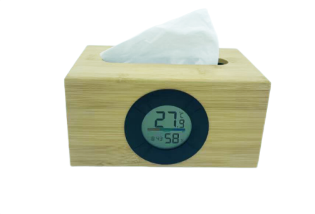 Y-19217 Wirelesscharging Bamboo alarm clock