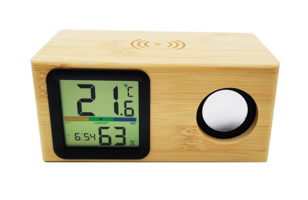 Y-807 Biue Bamboo alarm clock
