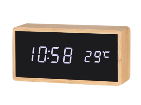 Y-1910 Bamboo alarm clock